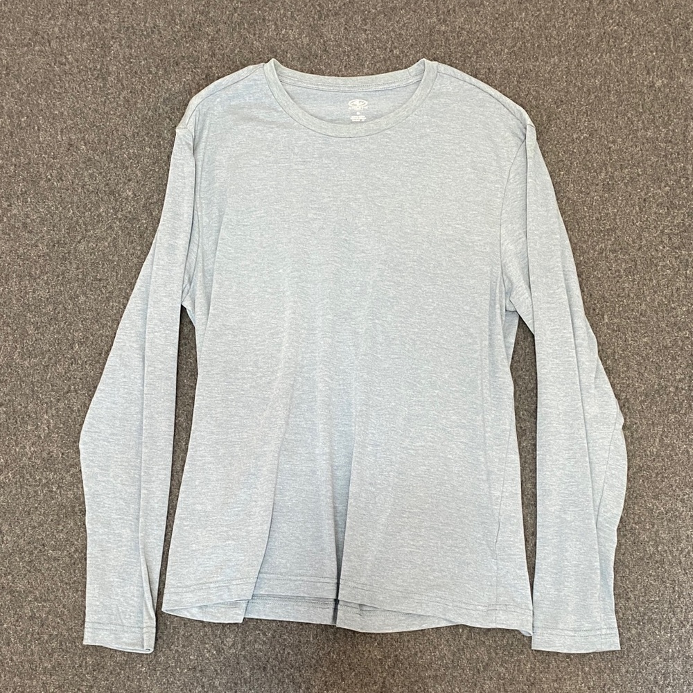 Light Blue Long Sleeve Crewneck Shirt